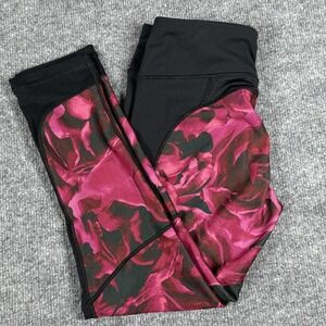 Calia by Carrie Underwood Leggings Small Floral Print Pocket Yoga Activewear